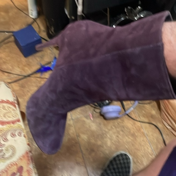 Joan & David made in Italy purple suede ankle boots size 8 1/2 - Picture 9 of 12